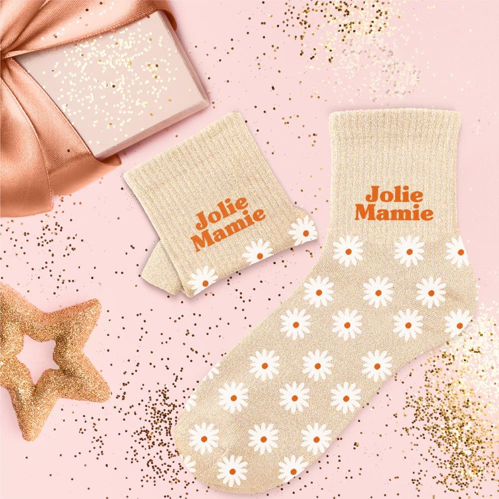 Chaussette Paillette Jolie Mamie