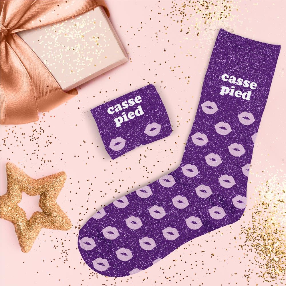 Chaussette Casse Pied Violet