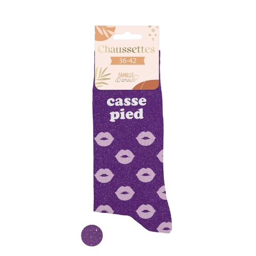 Chaussette Casse Pied Violet