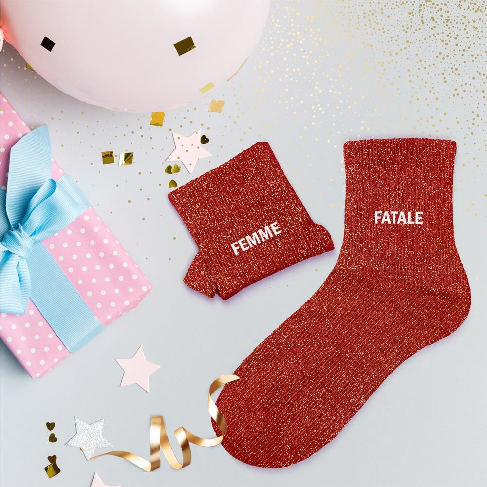 Chaussette Paillette Femme Fatale