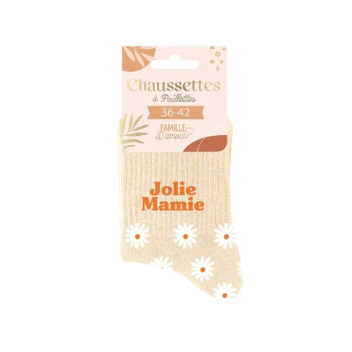 Chaussette Paillette Jolie Mamie