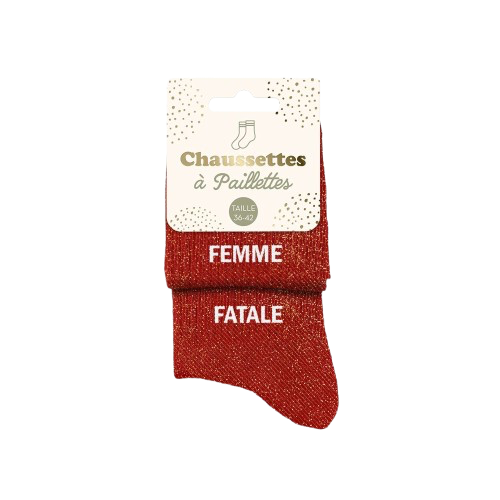 Chaussette Paillette Femme Fatale