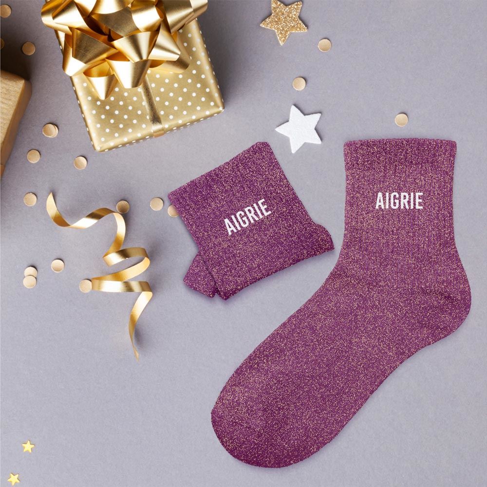 Chaussette Paillette Aigrie