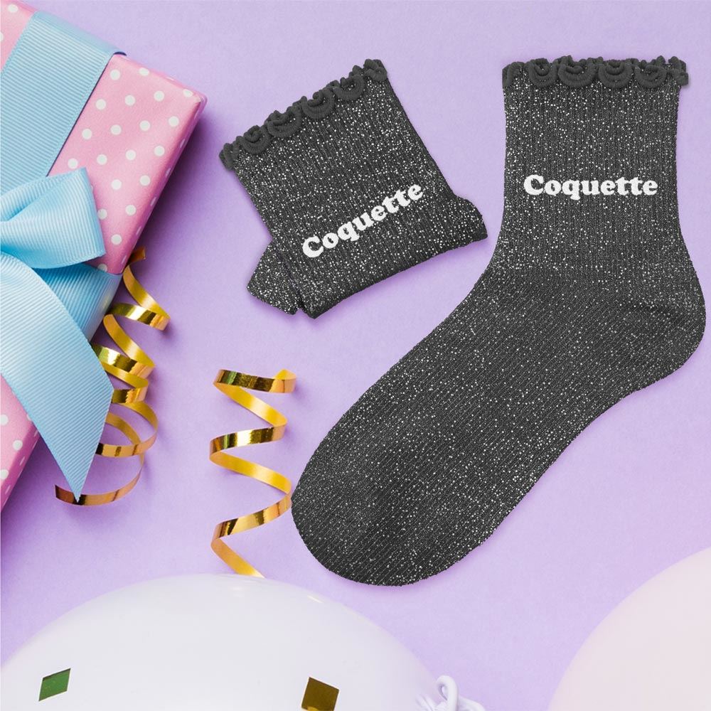 Chaussette Paillette Coquette Enfant 30-35