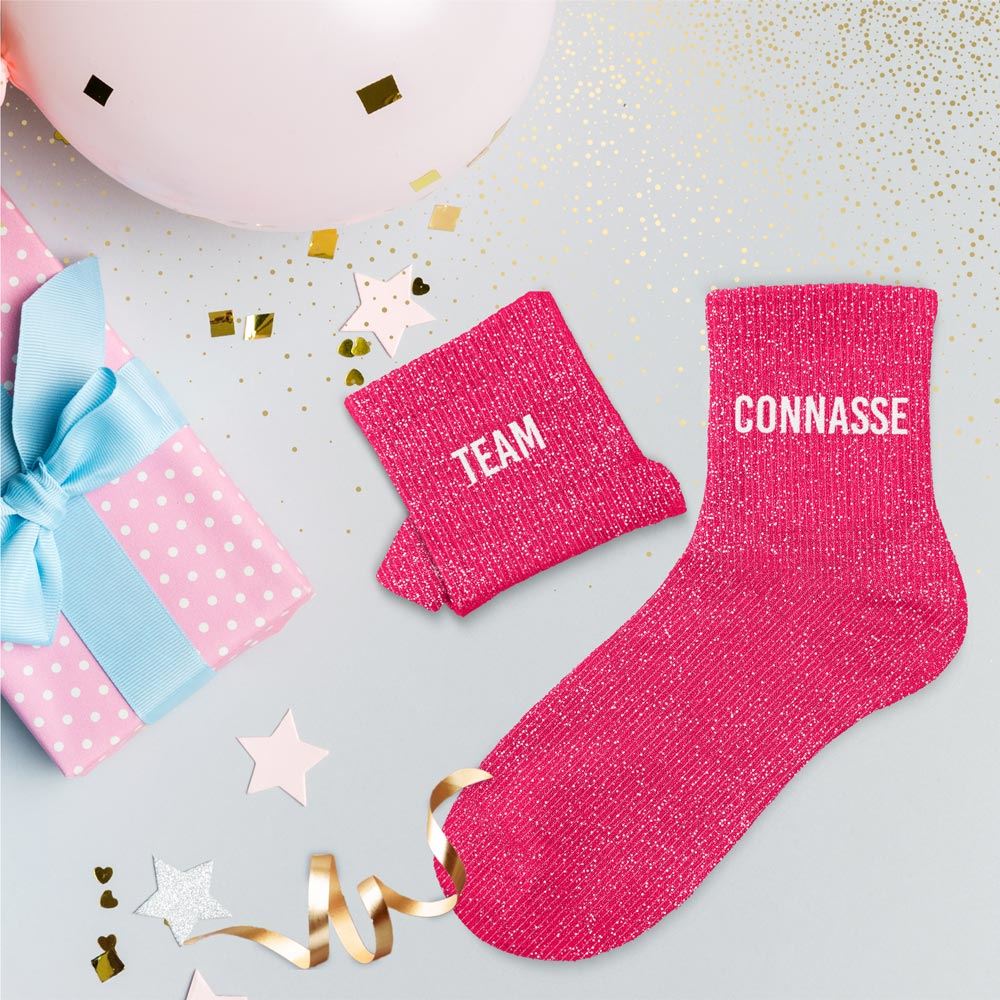 Chaussette Paillette Team Connasse