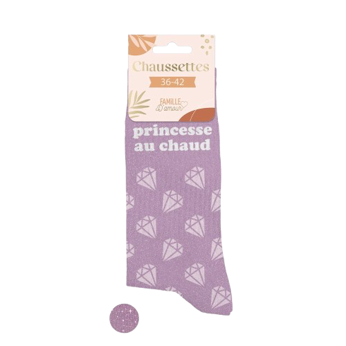 Chaussette Paillette Princesse au Chaud