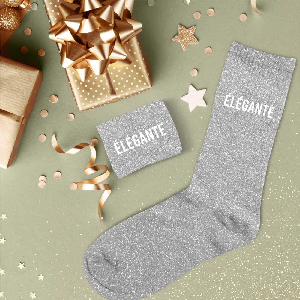 Chaussettes Paillettes Elégante