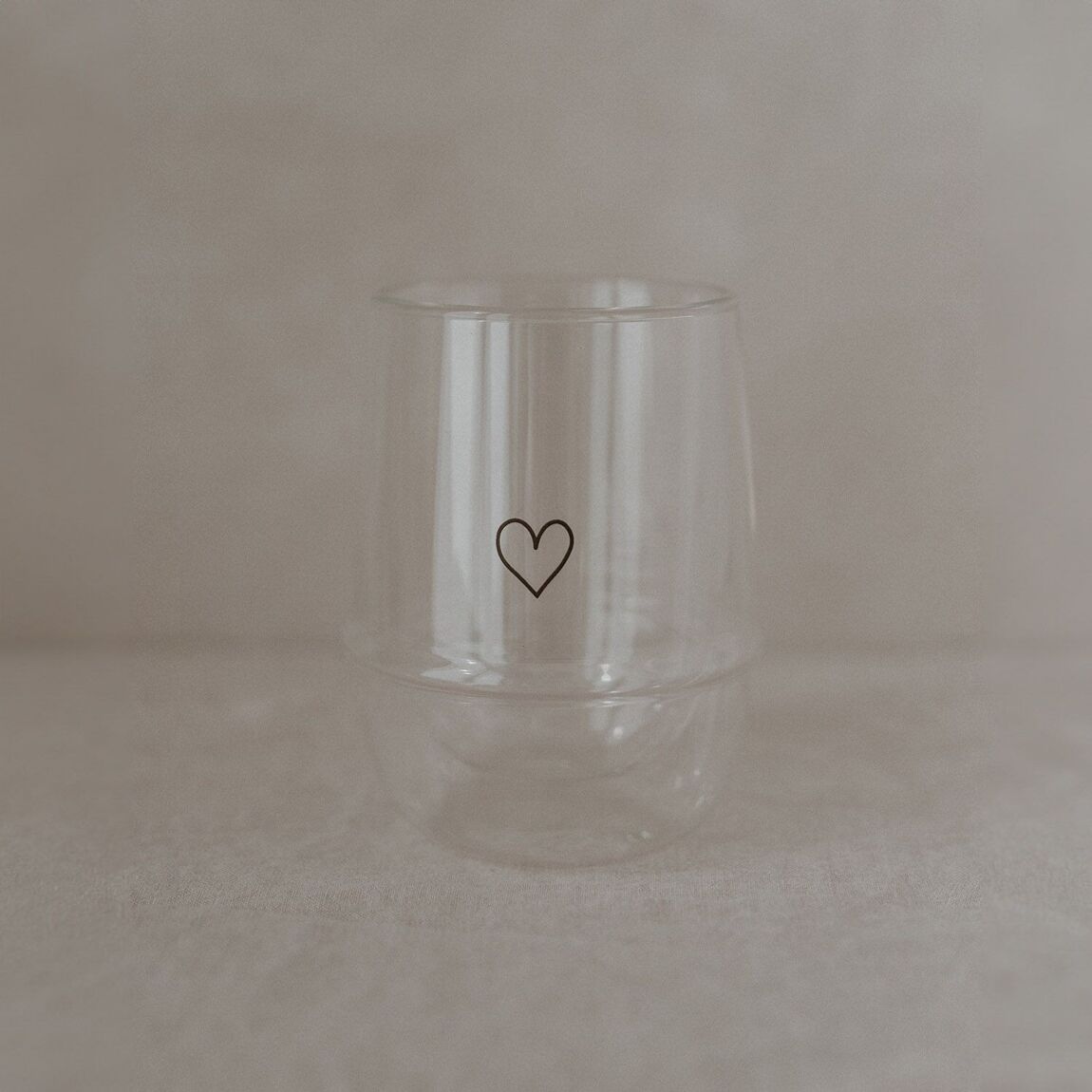 Verre Double Paroi 300ml Coeur