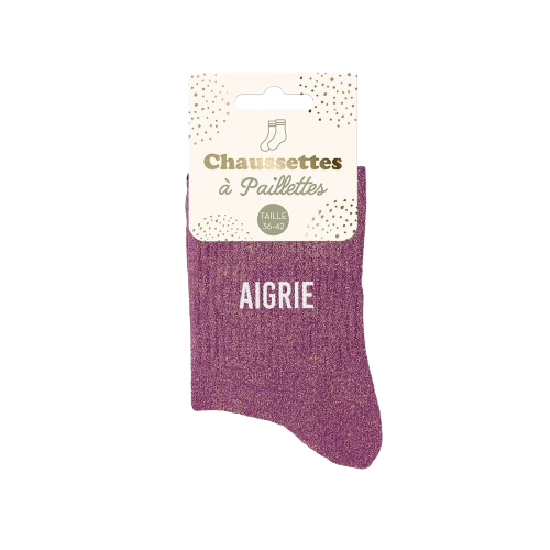 Chaussette Paillette Aigrie