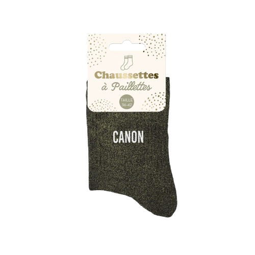 Chaussette Paillette Canon