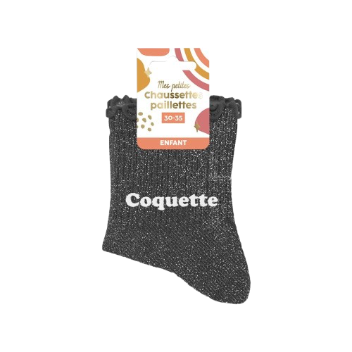 Chaussette Paillette Coquette Enfant 30-35