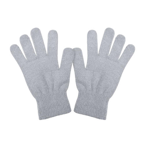 Gants Hiver à Paillette Gris