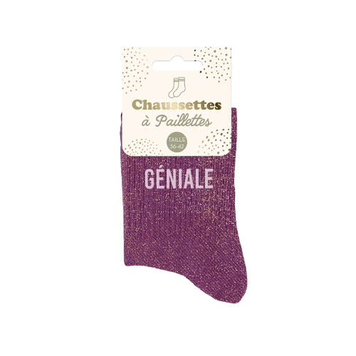 Chaussette Paillette Géniale