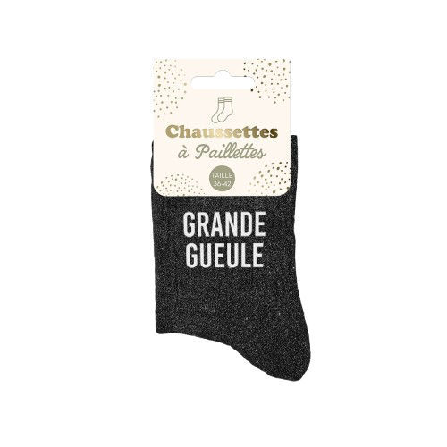 Chaussette Paillette Grande Gueule