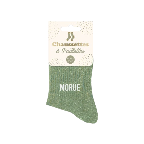 Chaussette Paillette Morue