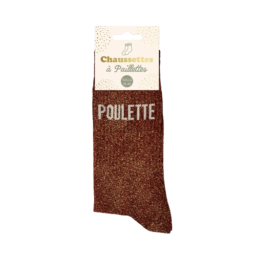 Chaussette Paillette Poulette