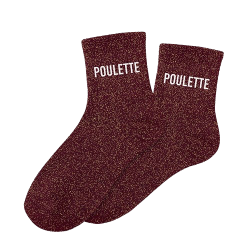 Chaussette Paillette Poulette