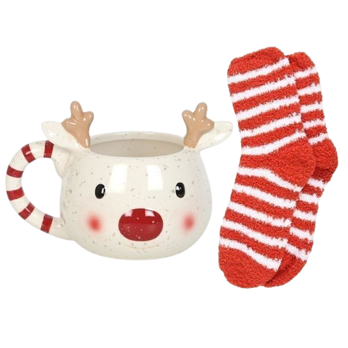 Mug/Chaussette Rudolph