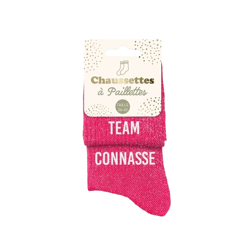 Chaussette Paillette Team Connasse