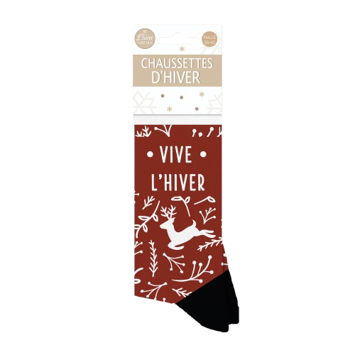 Chaussettes "Vive l'Hiver"